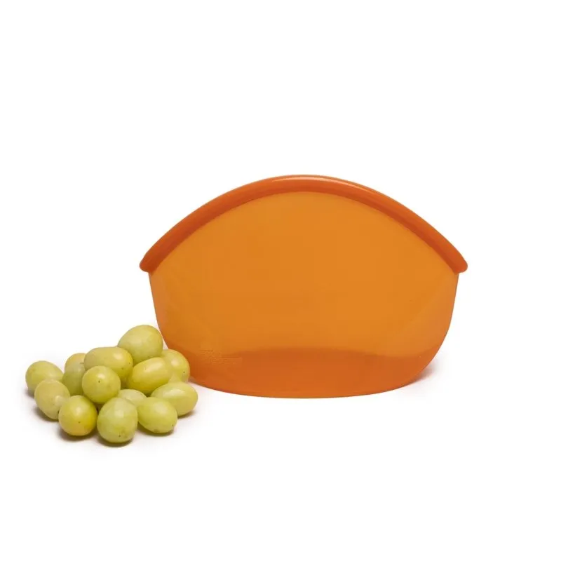 Large Reusable Silicone Food Storage Bag - Amber