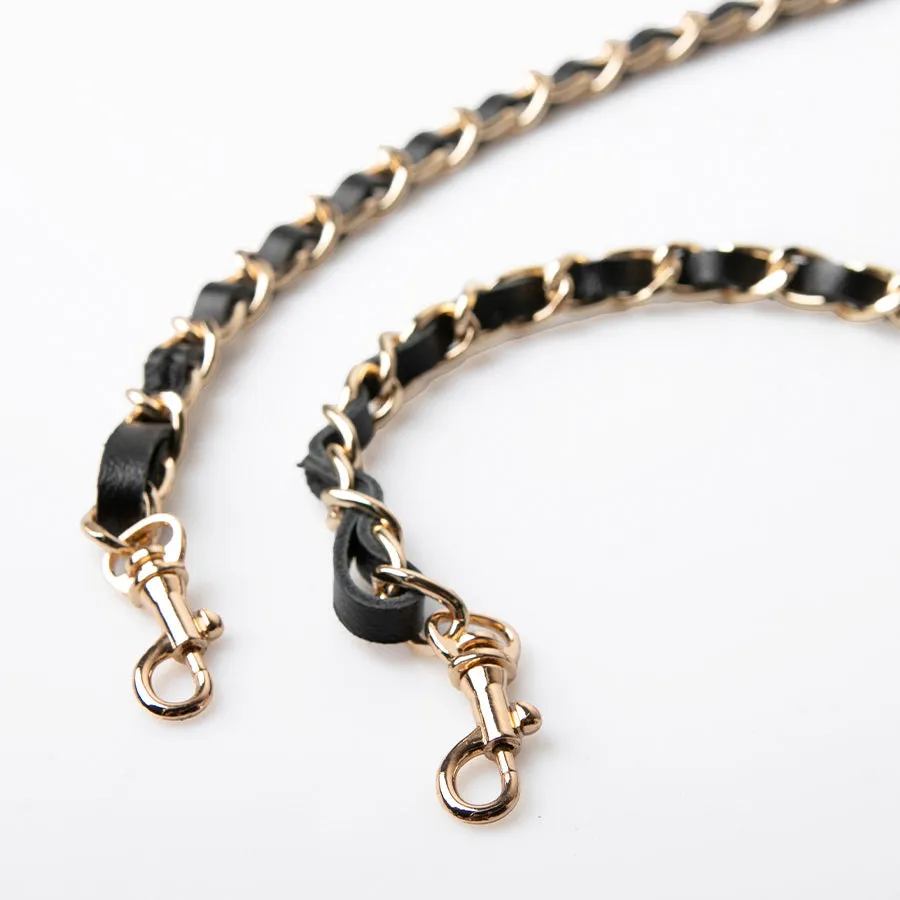 Leather chain strap Long