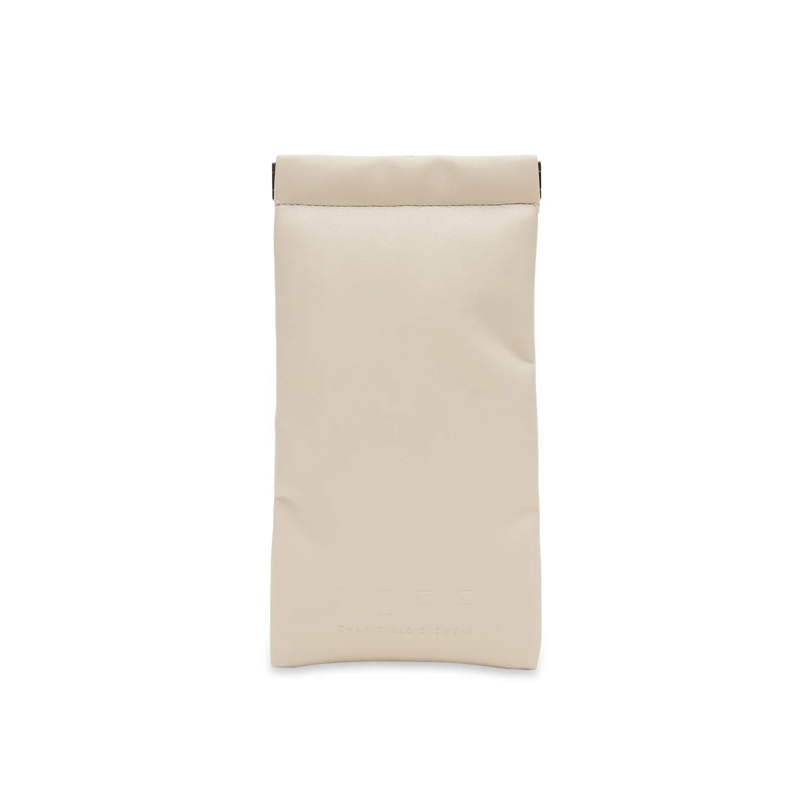 LEATHER POUCH - CREAM