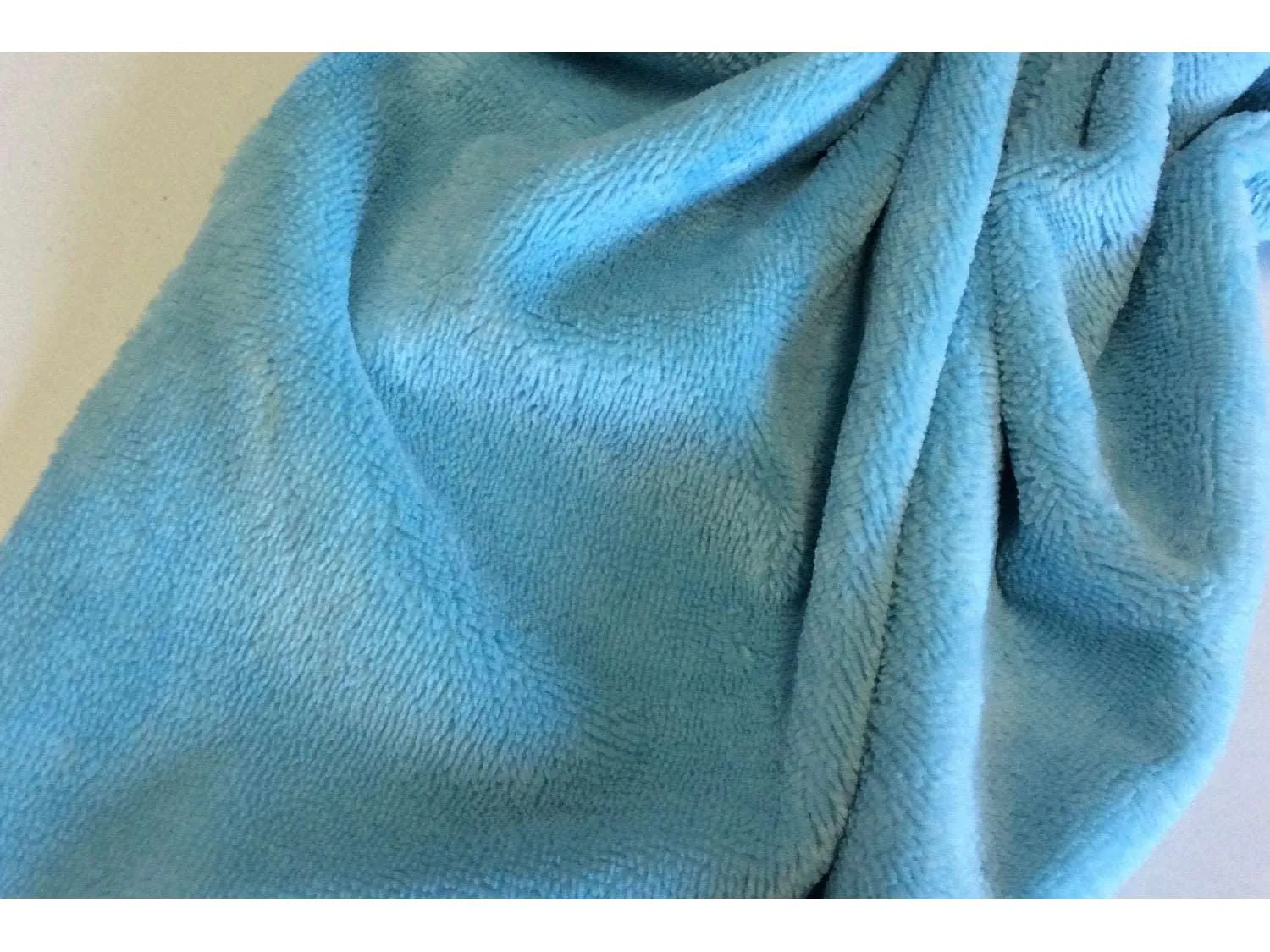 LIGHT BLUE - Luxury Bamboo Very Soft Towelling for Babies, Bags, Beach Wraps, Sky Blue