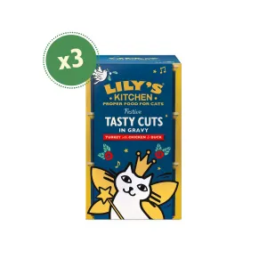 Lily's Kitchen - Tasty Cuts Christmas Trio For Cats 85g x 3