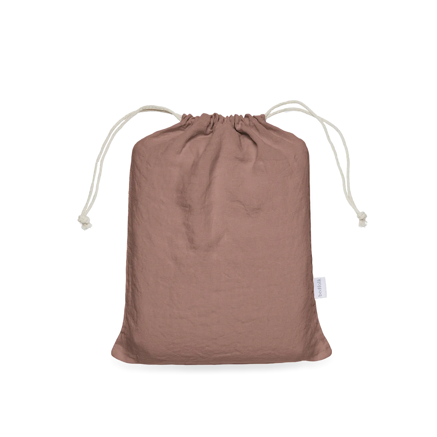 Linen Storage Bag - Rust