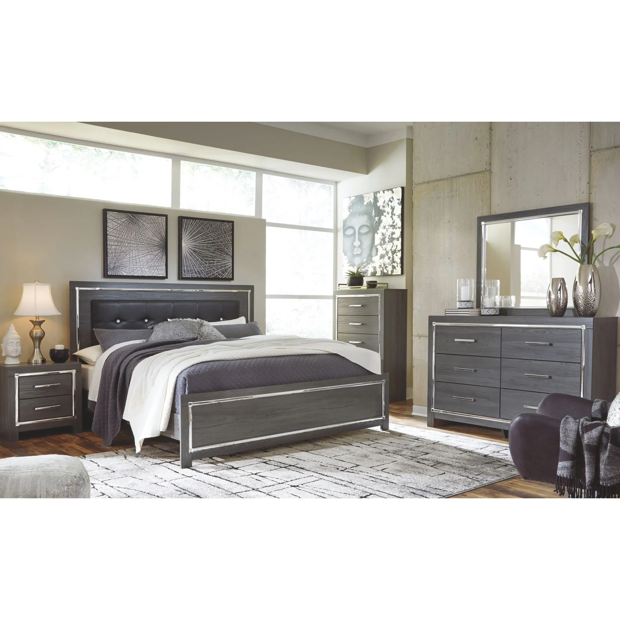 Lodanna Platform Bed - Gray