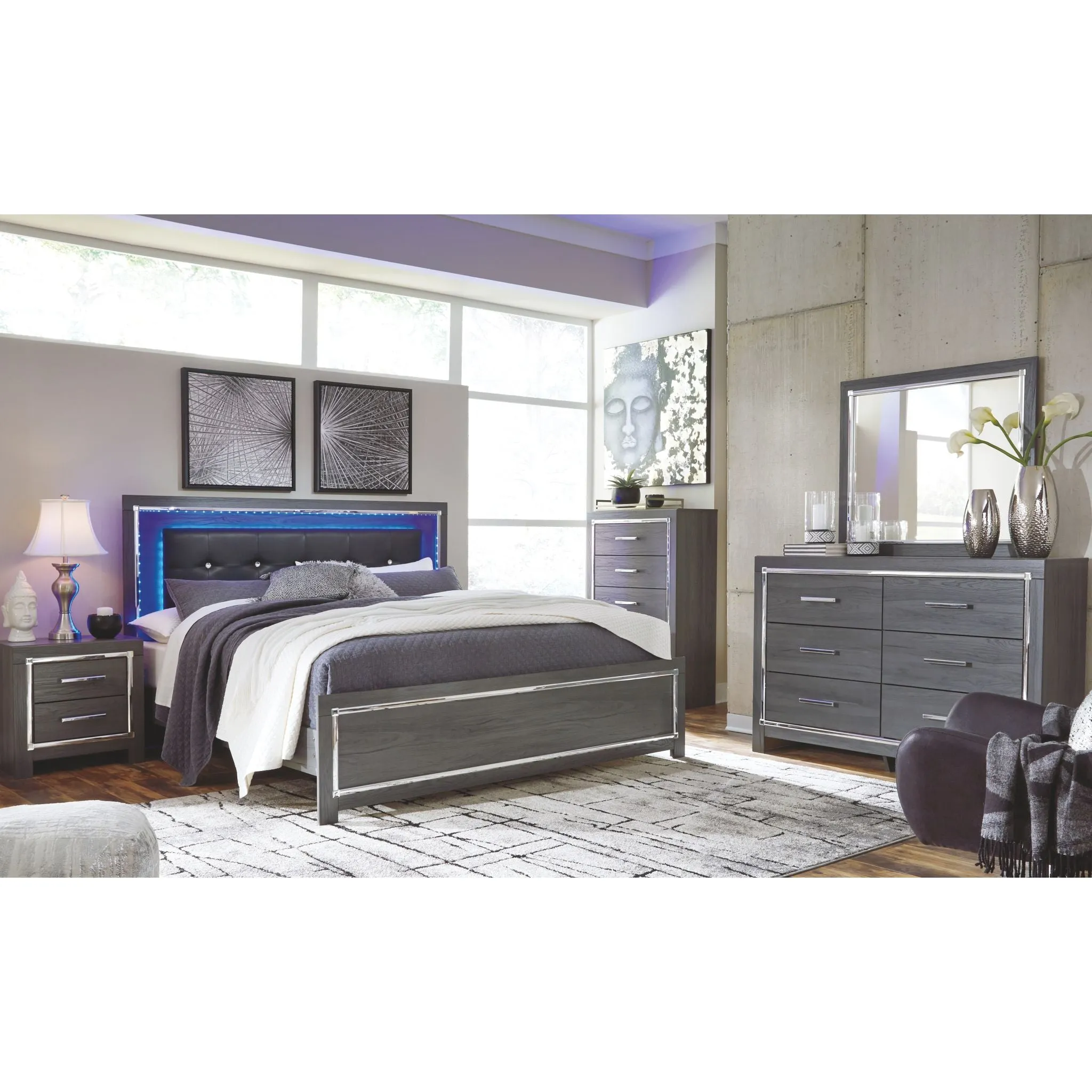 Lodanna Platform Bed - Gray