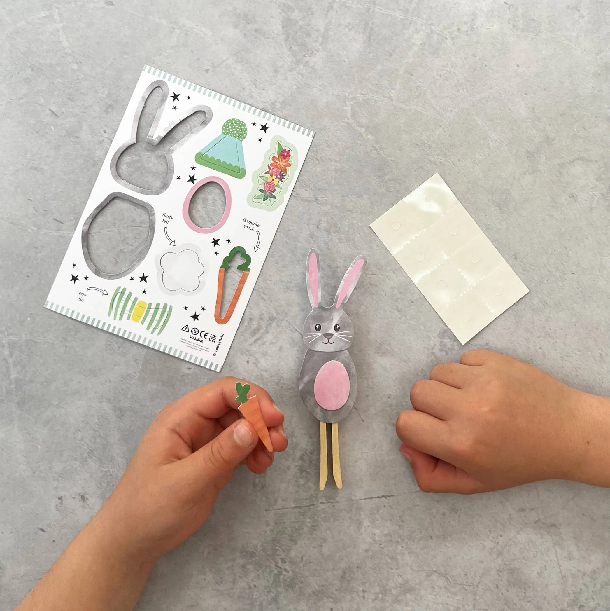 Make Your Own Bunny Peg Doll Kit