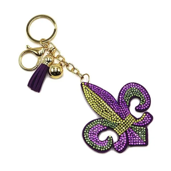 Mardi Gras Keychain