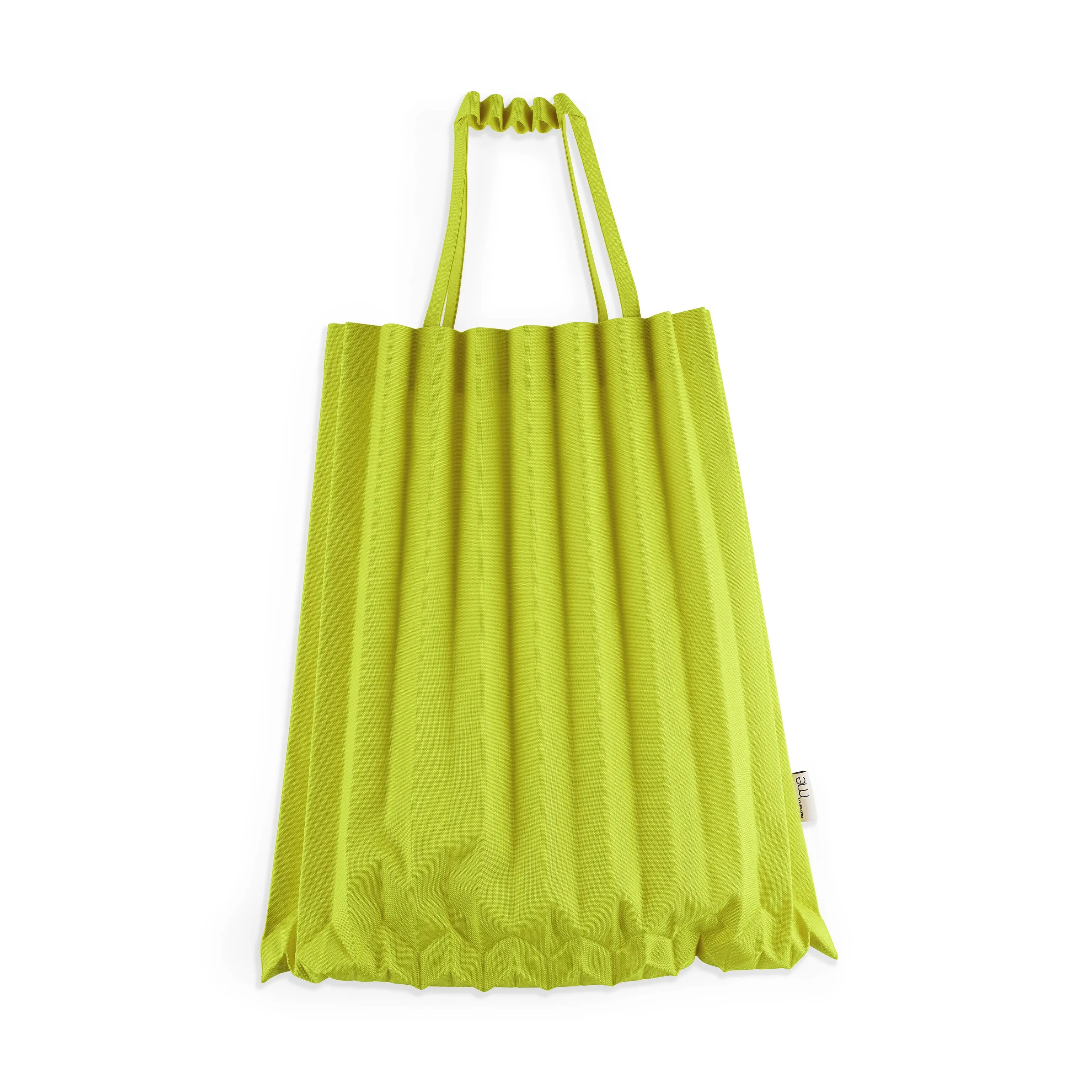 me ISSEY MIYAKE Recycled Polyester Trunk Pleats Bag - Apple Green