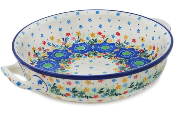 Medium Round Baker with Handles 10-inch - Fascinating Flora