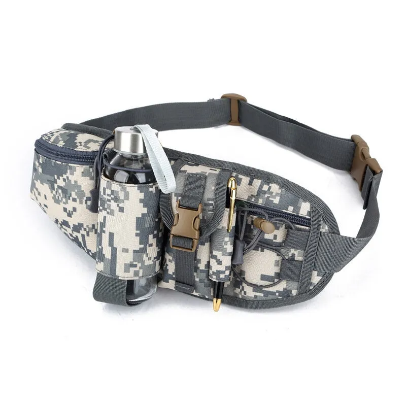 Men Nylon Casual Waterproof Sprot Outdoor Camping Waist Bag