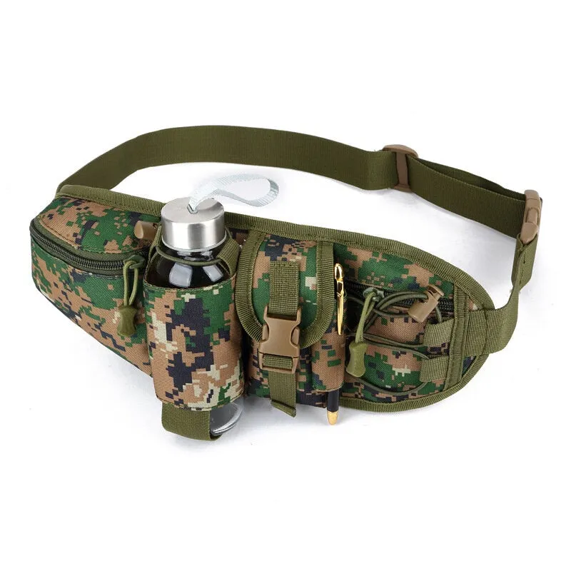 Men Nylon Casual Waterproof Sprot Outdoor Camping Waist Bag