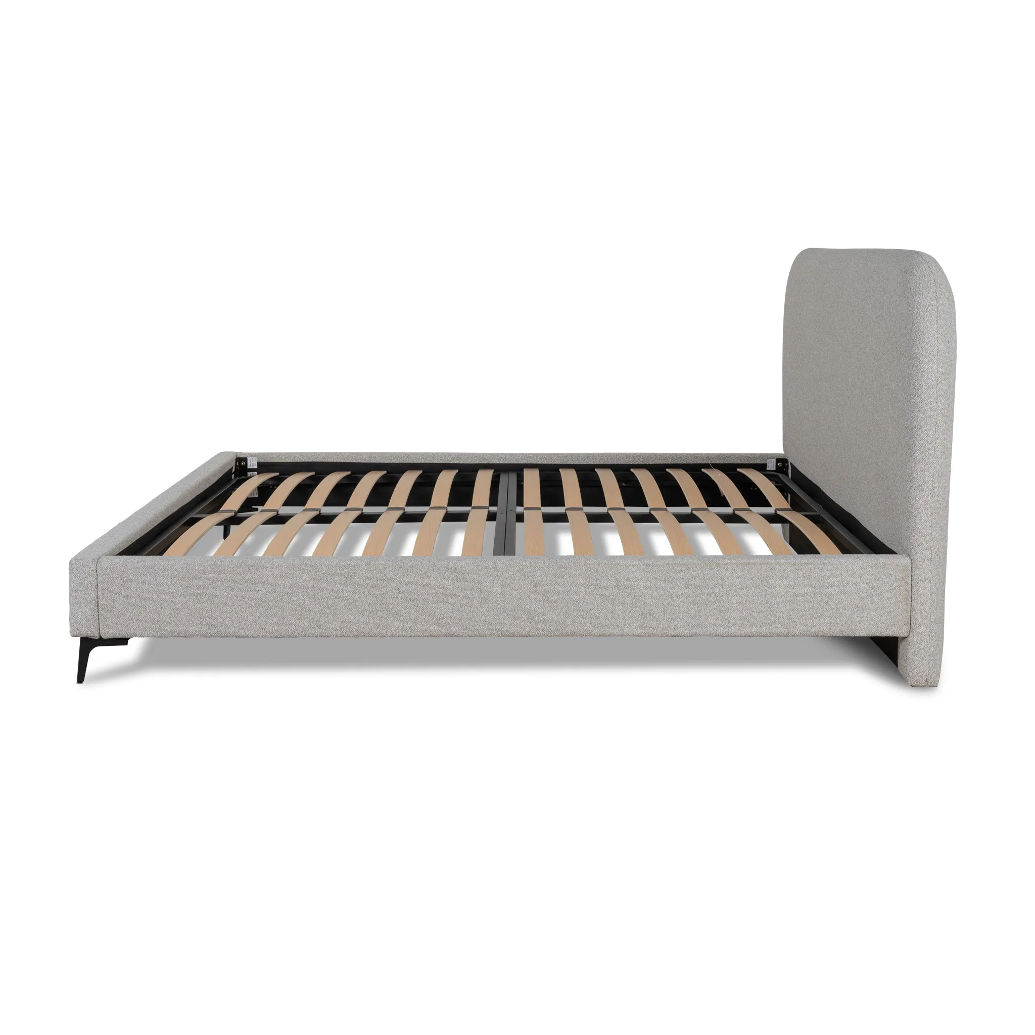 Meredith King Bed Frame - Clay Grey