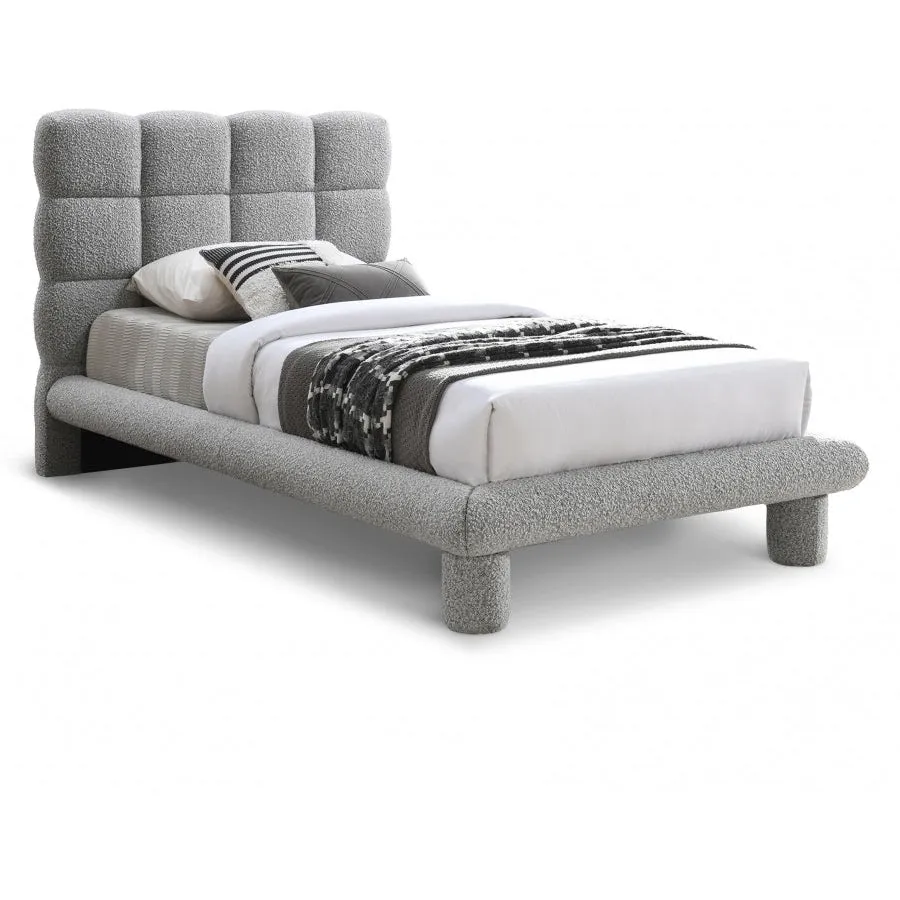 Meridian Furniture Deco Boucle Fabric Bed