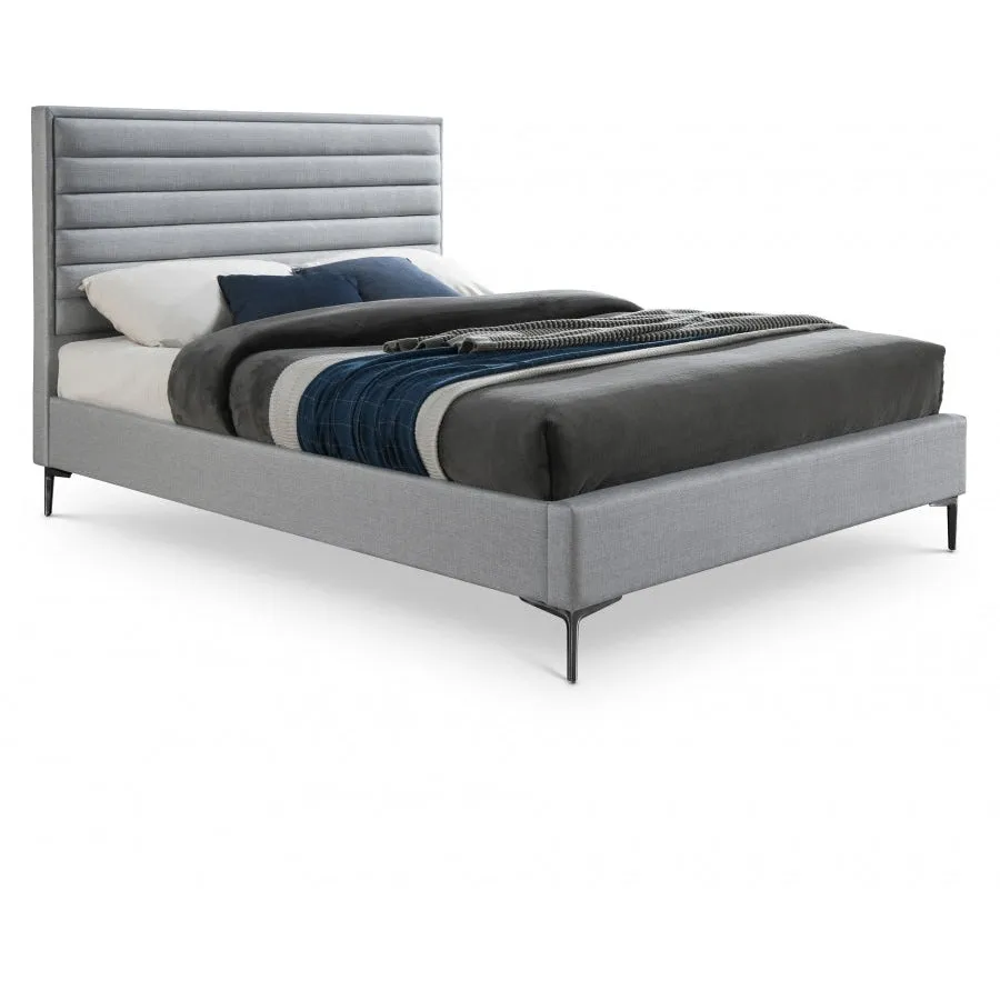 Meridian Furniture Hunter Linen Textured Bed