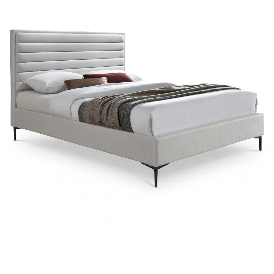 Meridian Furniture Hunter Linen Textured Bed