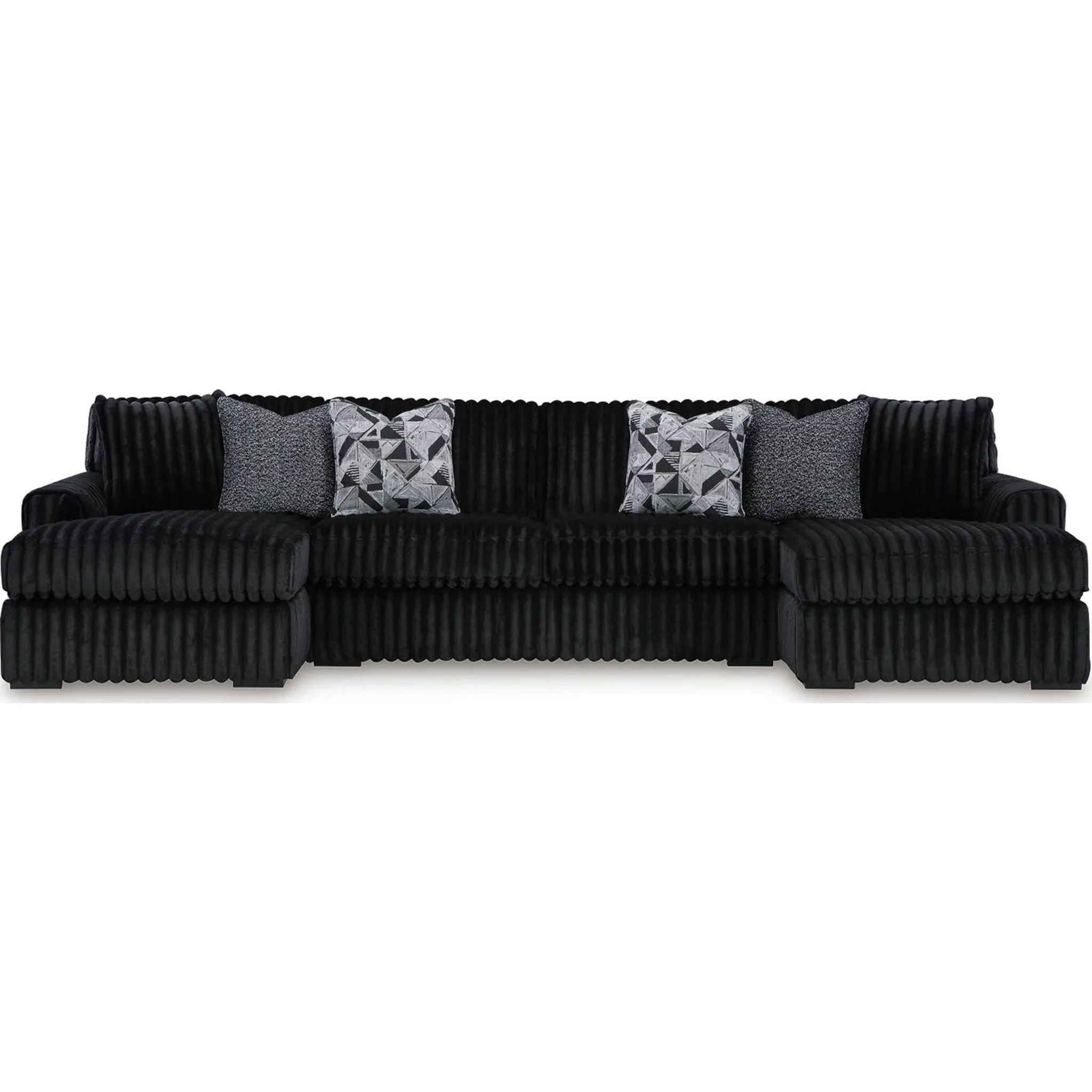 Midnight-Madness 3 Piece Sectional with Dual Chaise