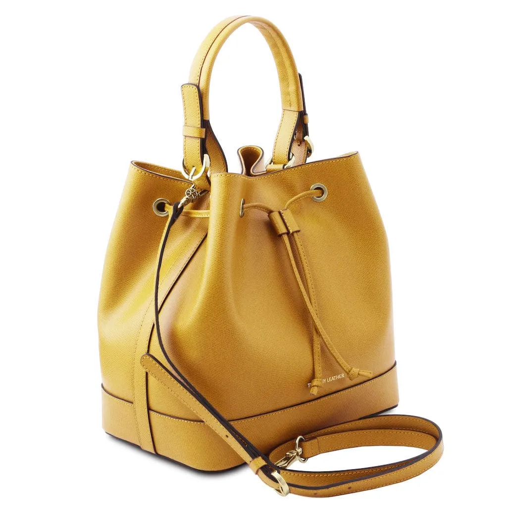 Minerva - Leather bucket bag | TL142145