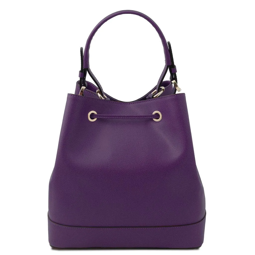 Minerva - Leather bucket bag | TL142145