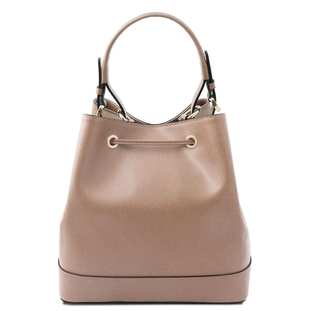 Minerva - Leather bucket bag | TL142145