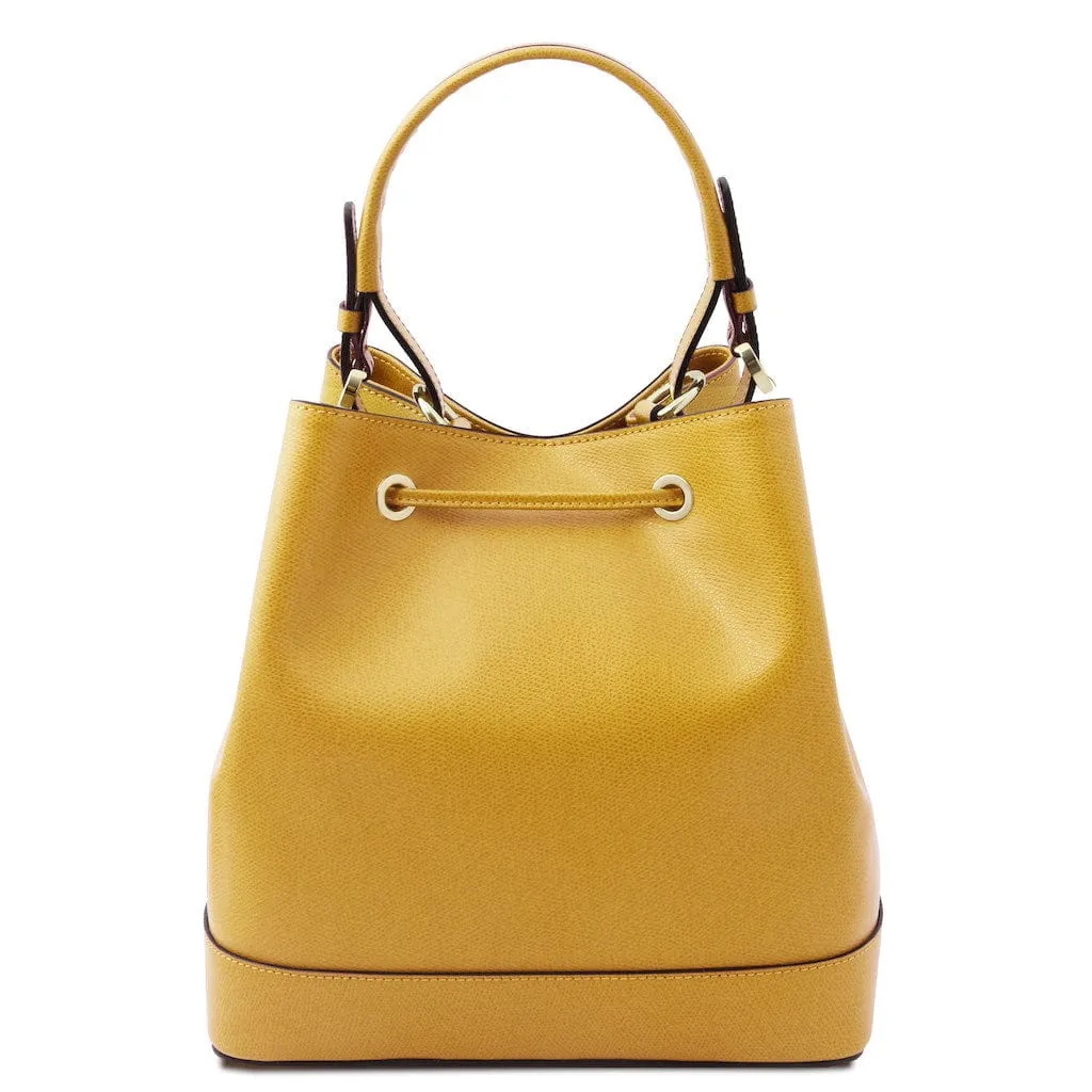 Minerva - Leather bucket bag | TL142145