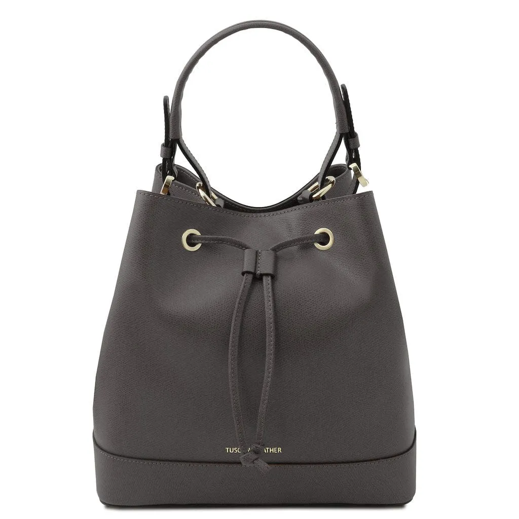 Minerva - Leather bucket bag | TL142145