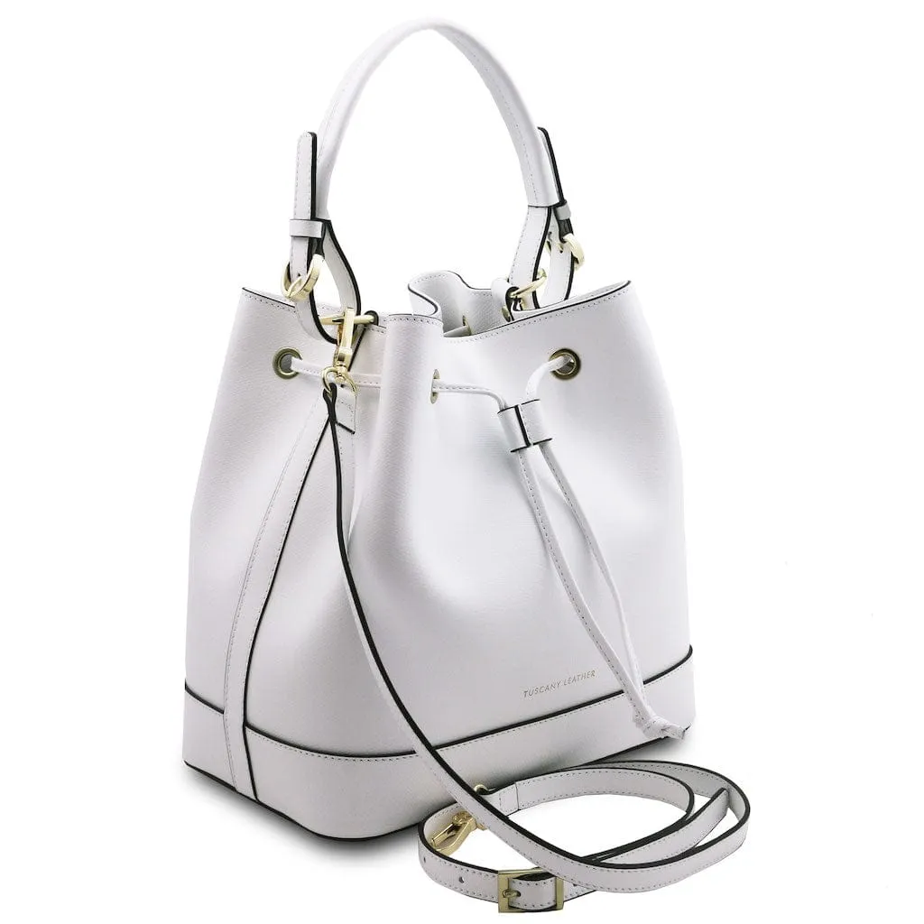 Minerva - Leather bucket bag | TL142145