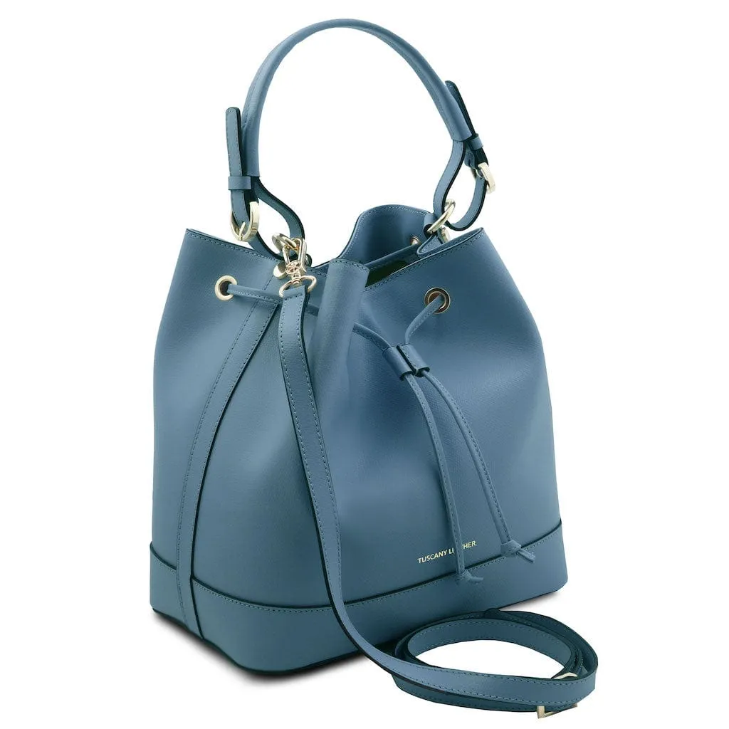 Minerva - Leather bucket bag | TL142145