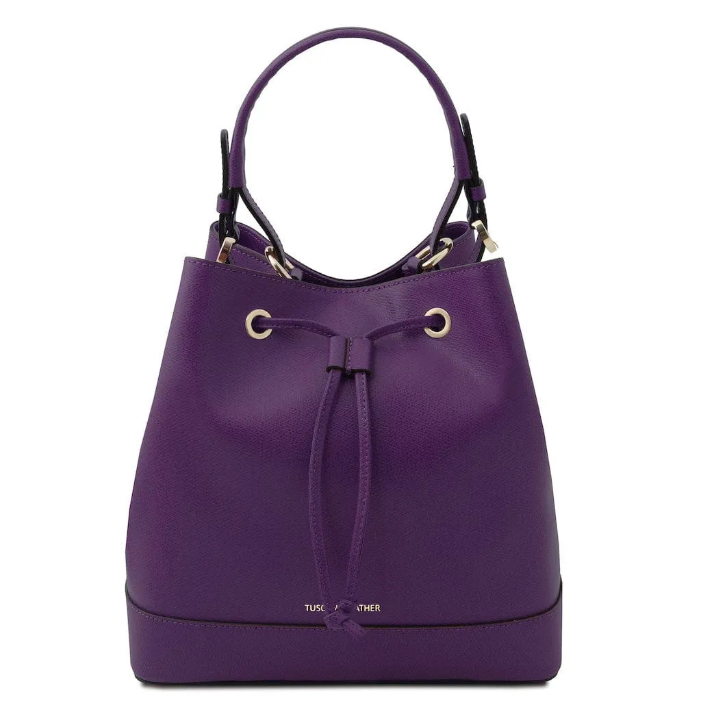 Minerva - Leather bucket bag | TL142145