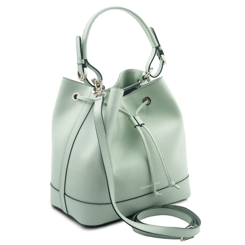 Minerva - Leather bucket bag | TL142145