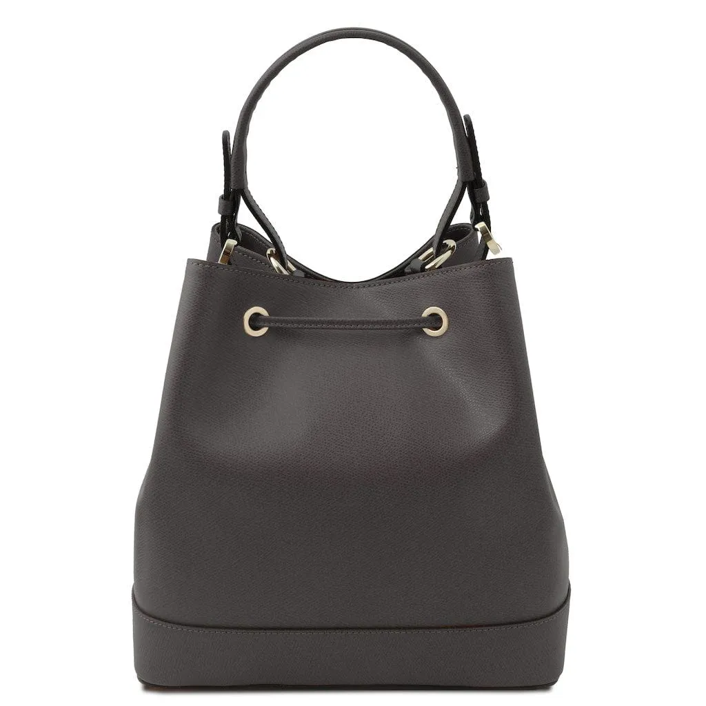 Minerva - Leather bucket bag | TL142145