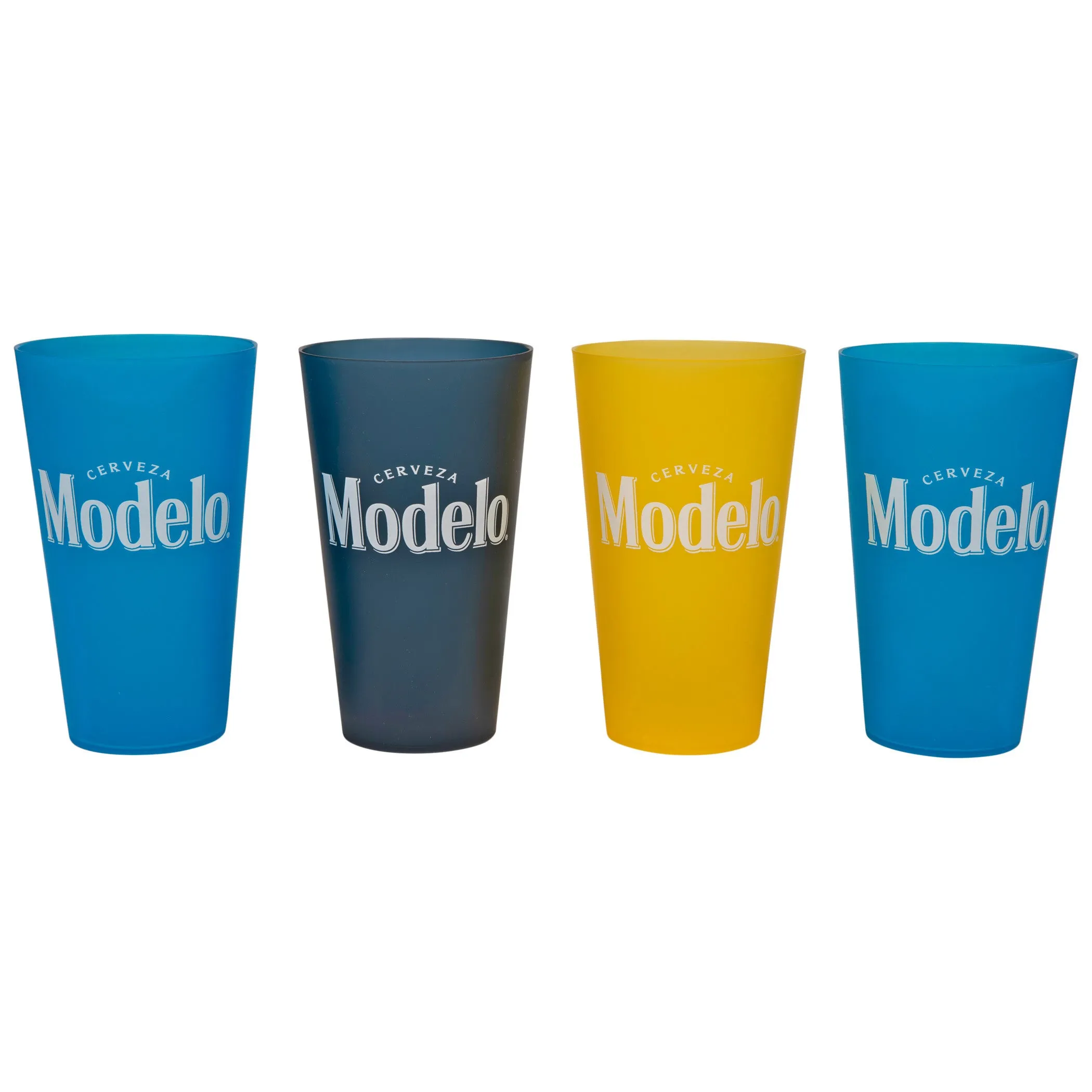 Modelo Cerveza Multi-Colored 4-Pack Plastic 22 Ounce Cups