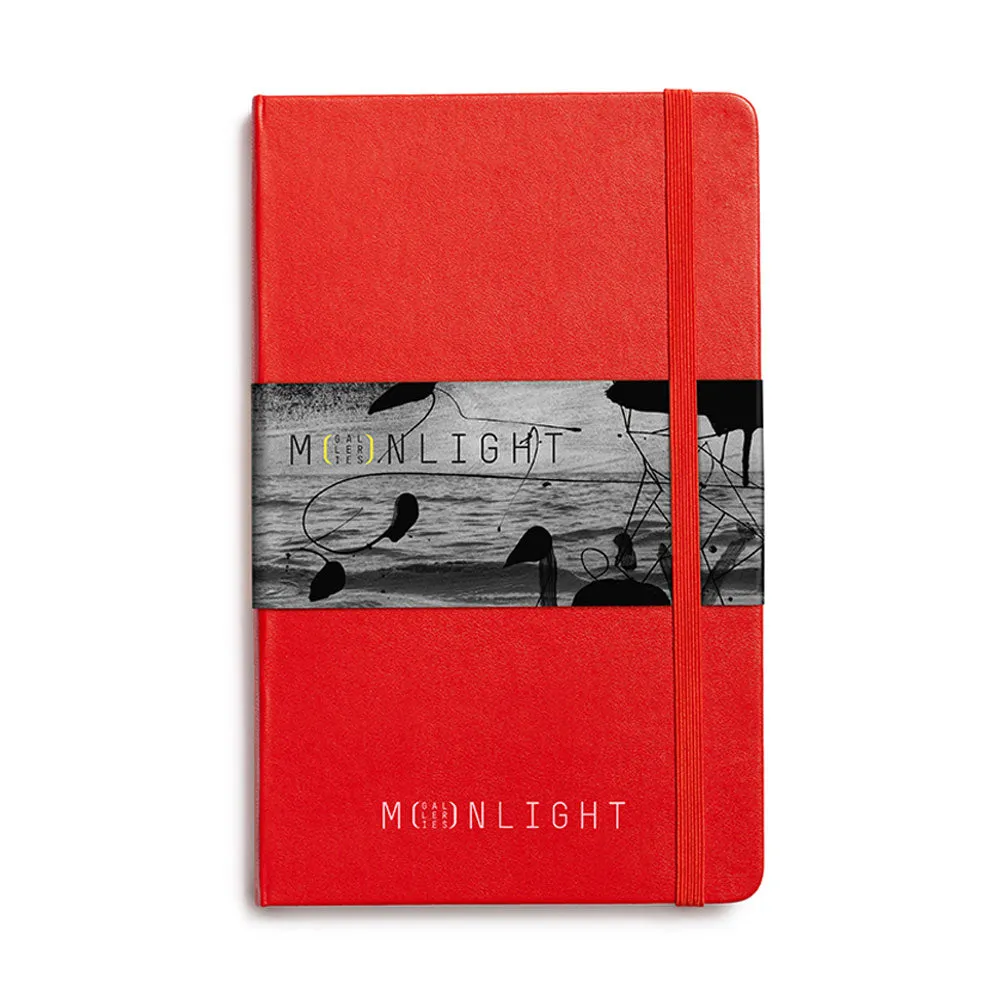 Moleskine Red Large Classic Hard Cover Notebook - Ruled