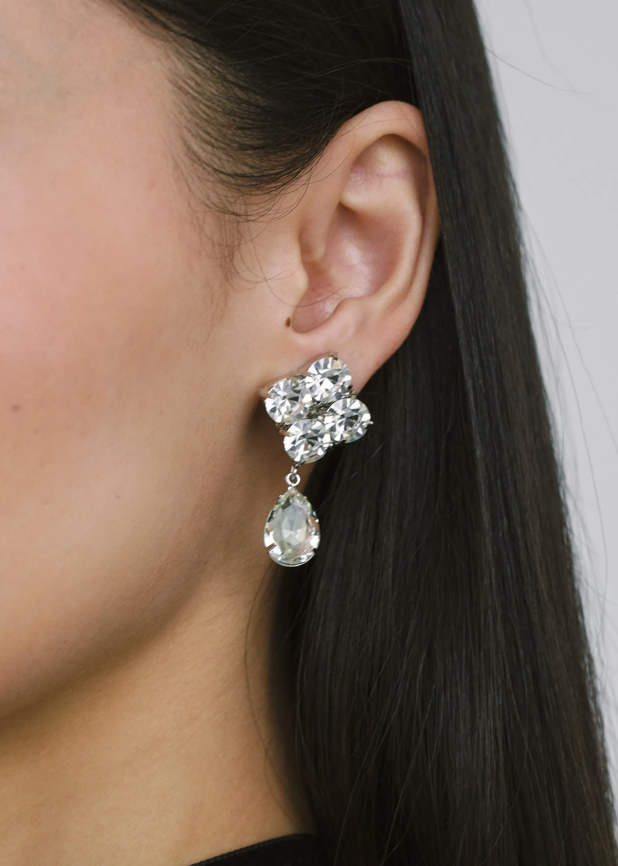 Morgana Earrings -- Crystal