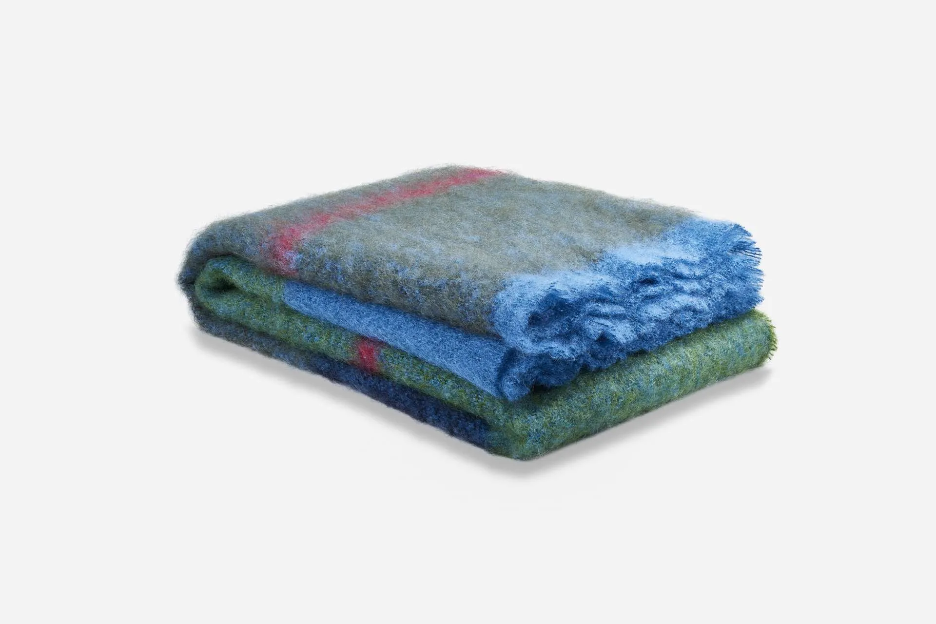 Moss Boher Mohair XThrow Blanket