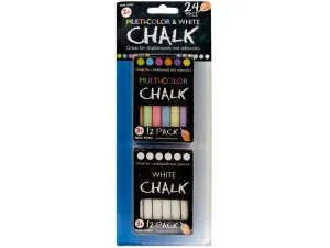 Multi-Color andamp; White Chalk Set