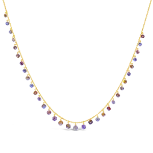 Multi-colored Diamond Necklace