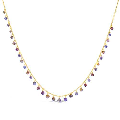 Multi-colored Diamond Necklace