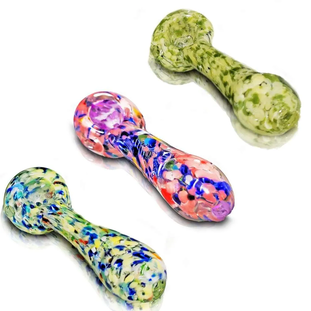 Multi-colored Fritted Hand Pipes