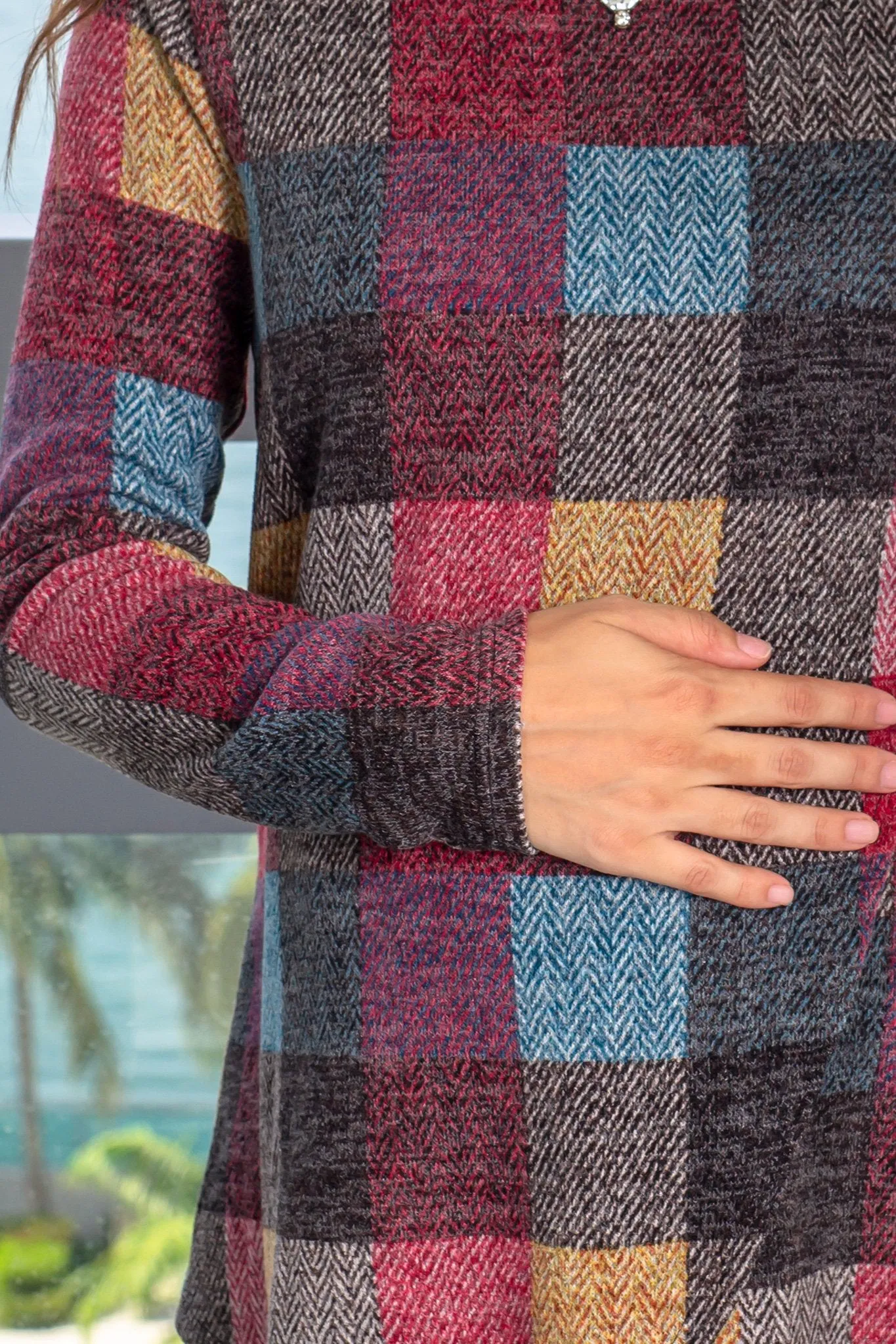 Multi Colored Long Sleeve Top