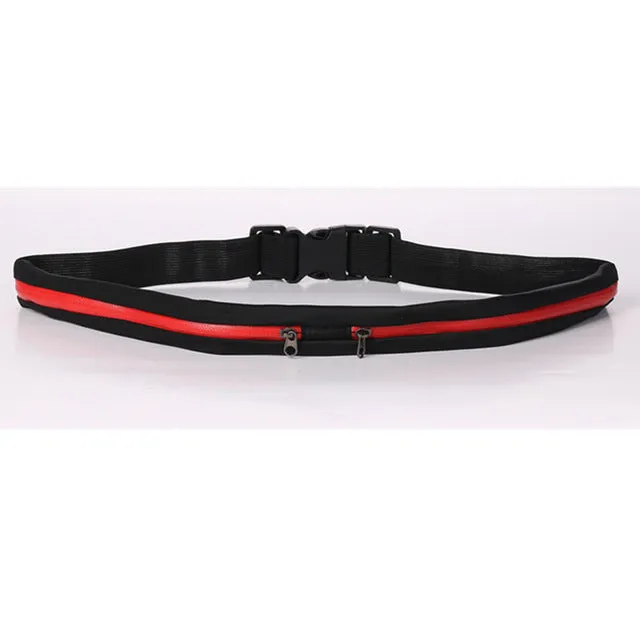 Multifunction Waist Pack Zipper Closure Buckle Belt Earbud Openings