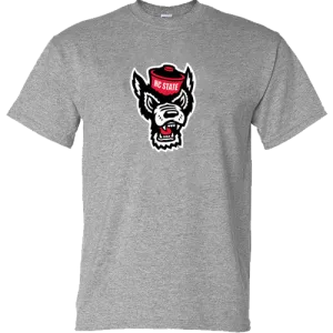 NC State Wolfpack Youth Sports Grey Wolfhead T-Shirt