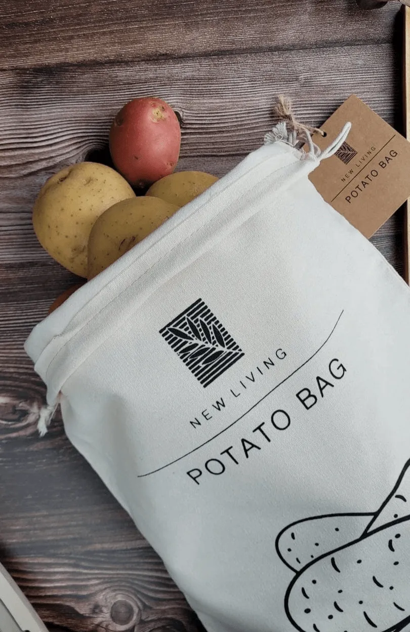 New Living- Reusable Linen cotton Potato Bag