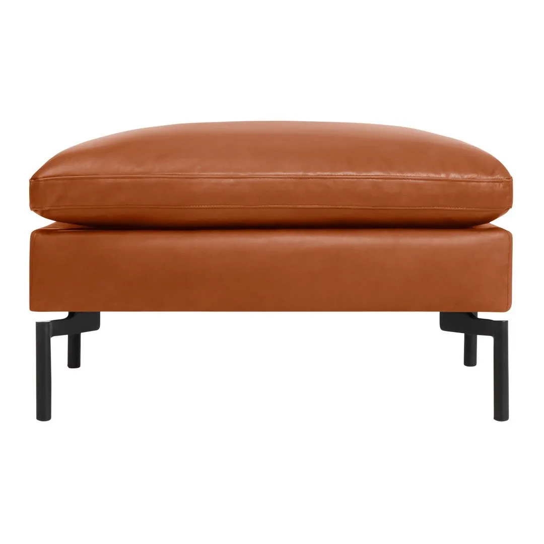 New Standard Leather Ottoman