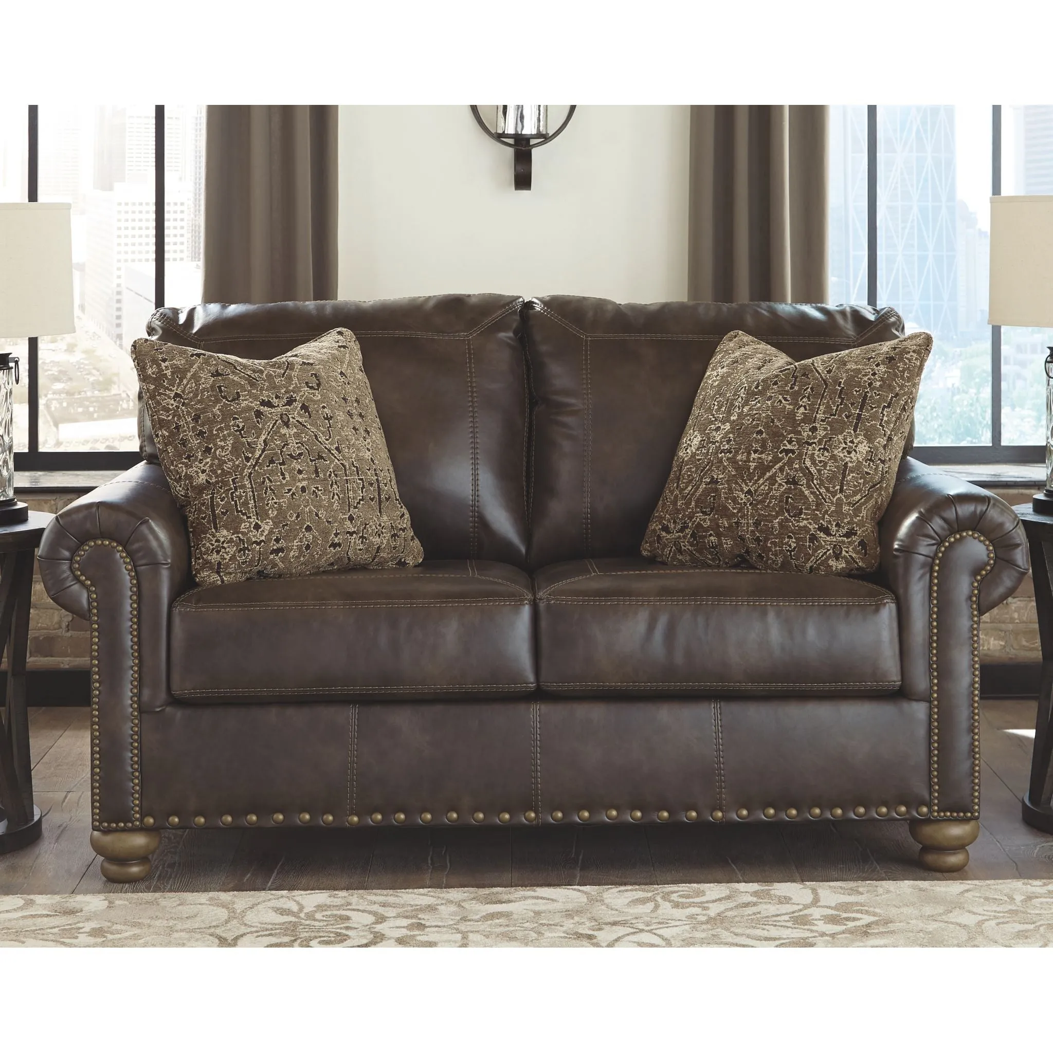 Nicorvo Loveseat - Coffee