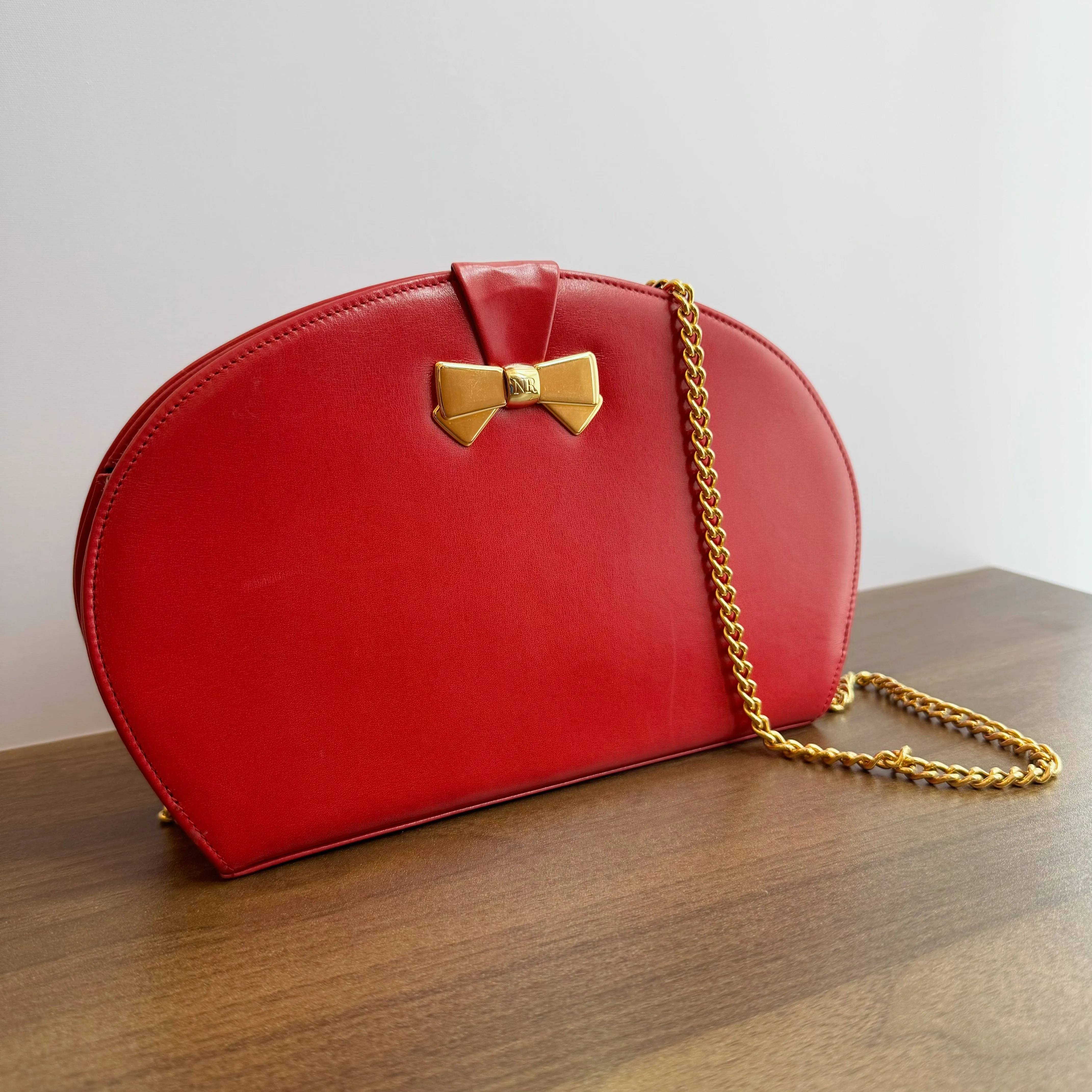 Nina Ricci Red Chain Bag