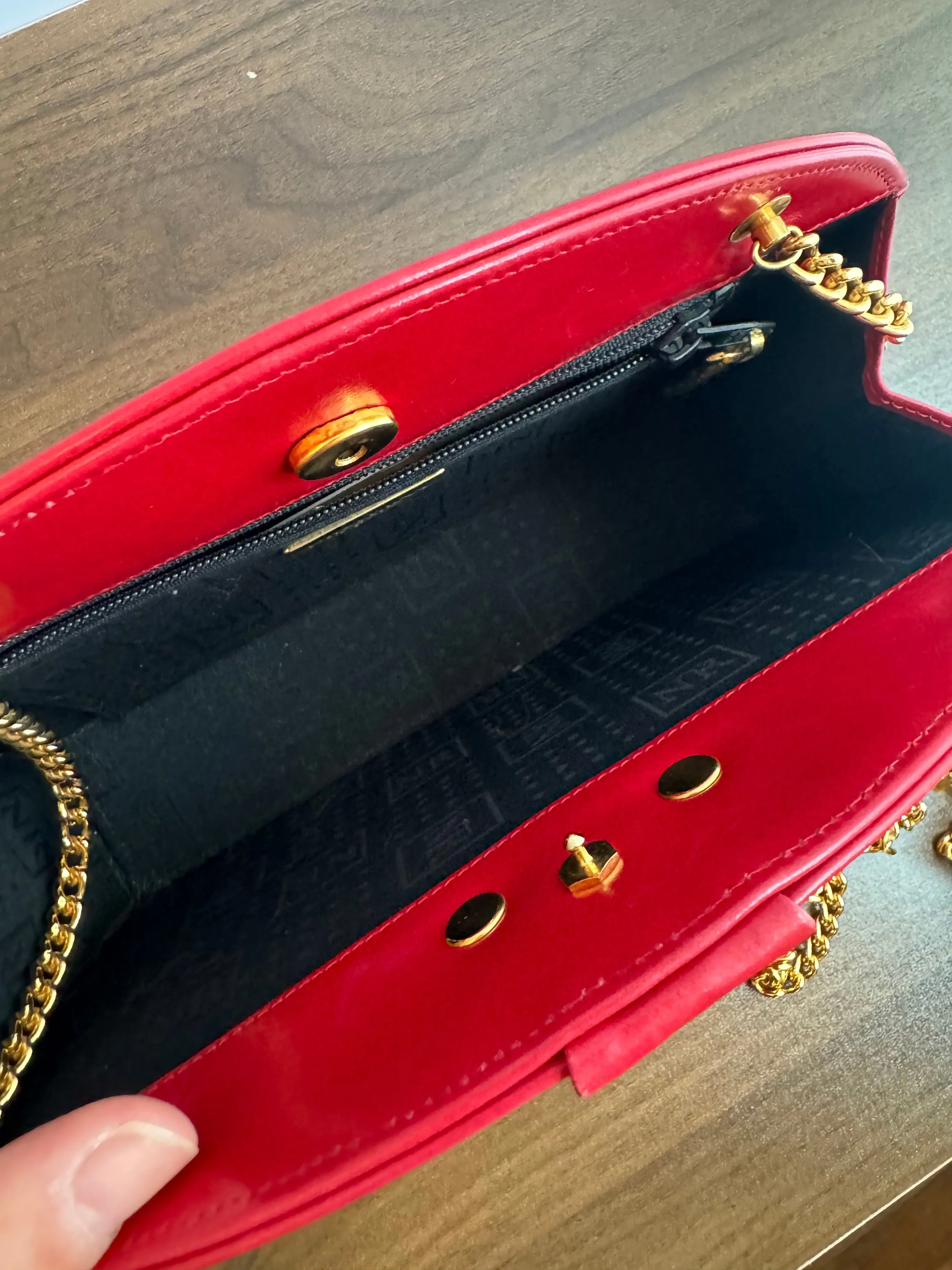 Nina Ricci Red Chain Bag