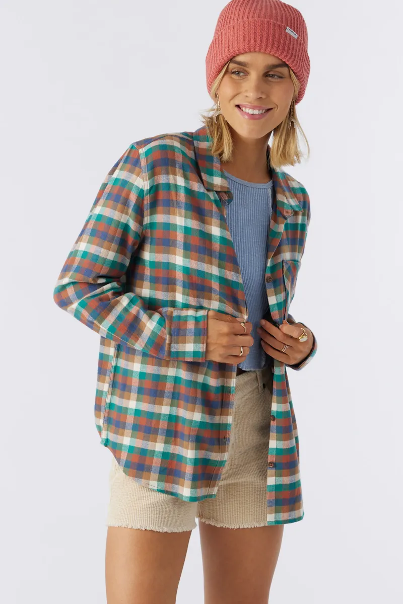 O'Neill Logan Flannel Top - Multi Colored