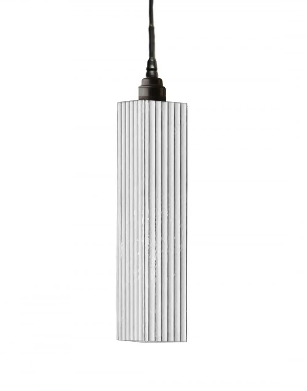 Outlet Long Pendant Light - Bathroom - Silver Leaf