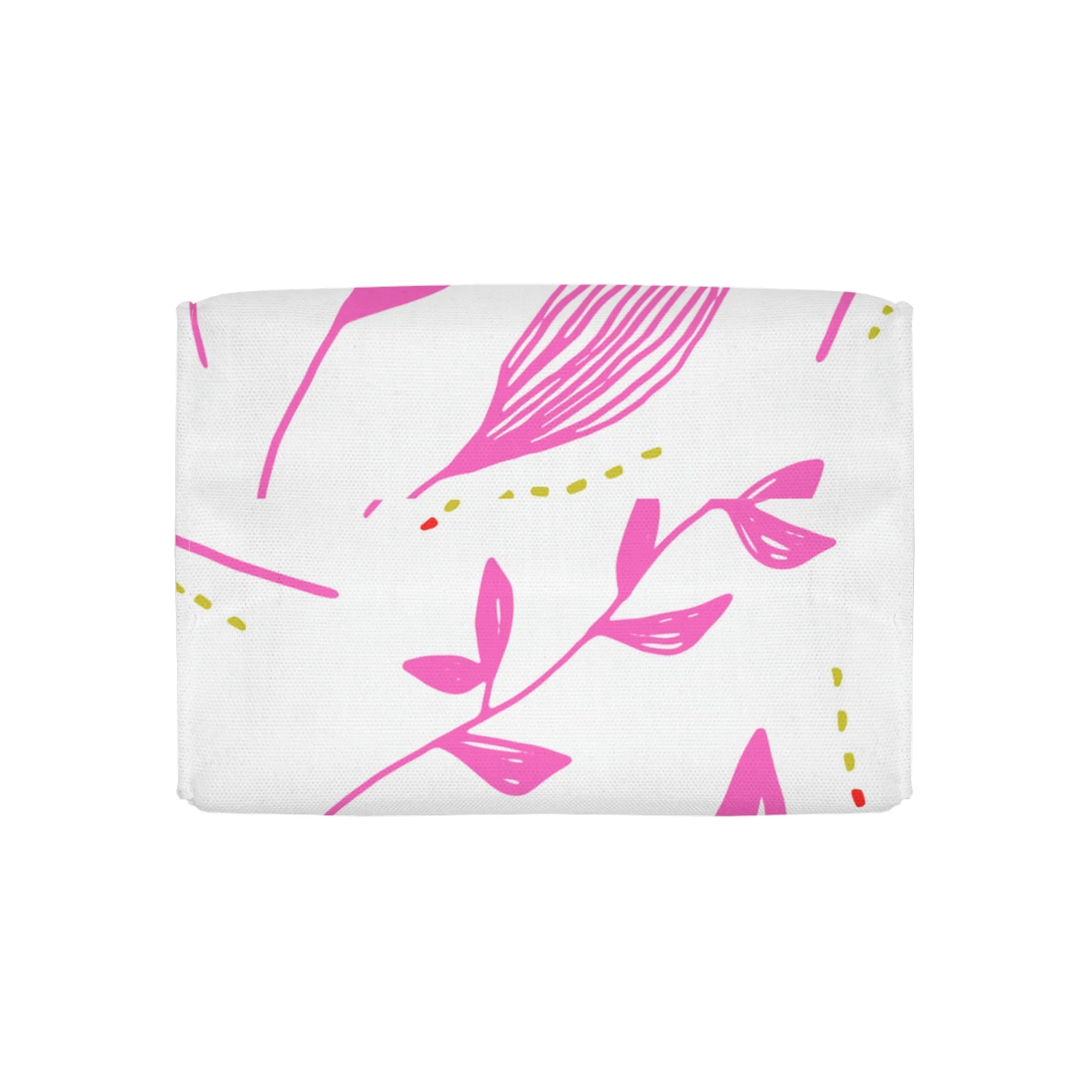 pink floral Polyester Lunch Bag