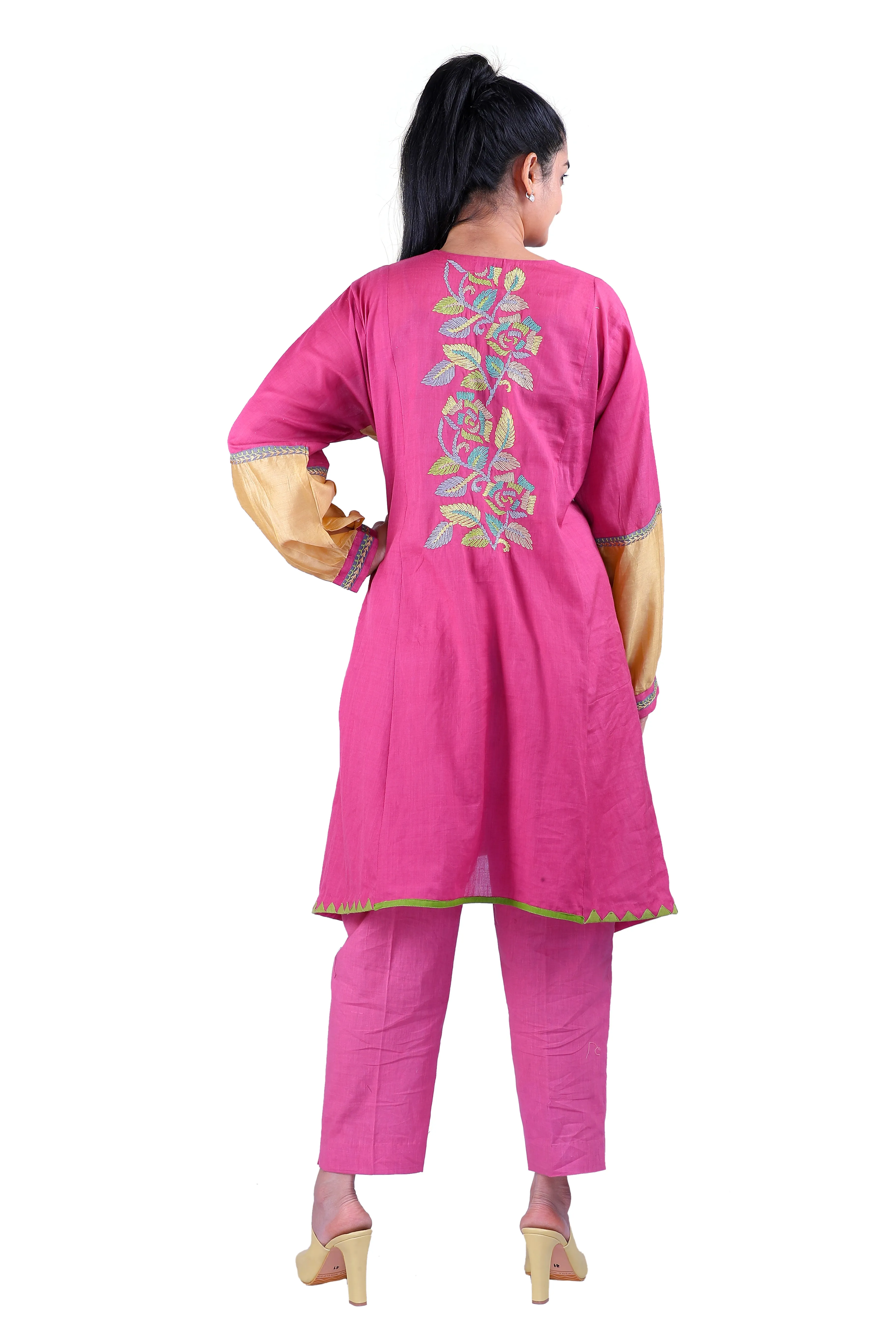 Pink  kurta