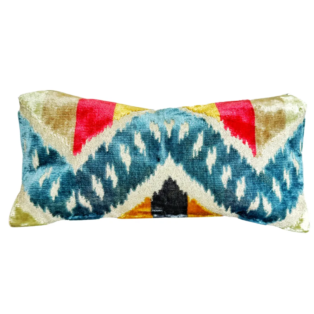 Pouch in Multi-Colored Chevron